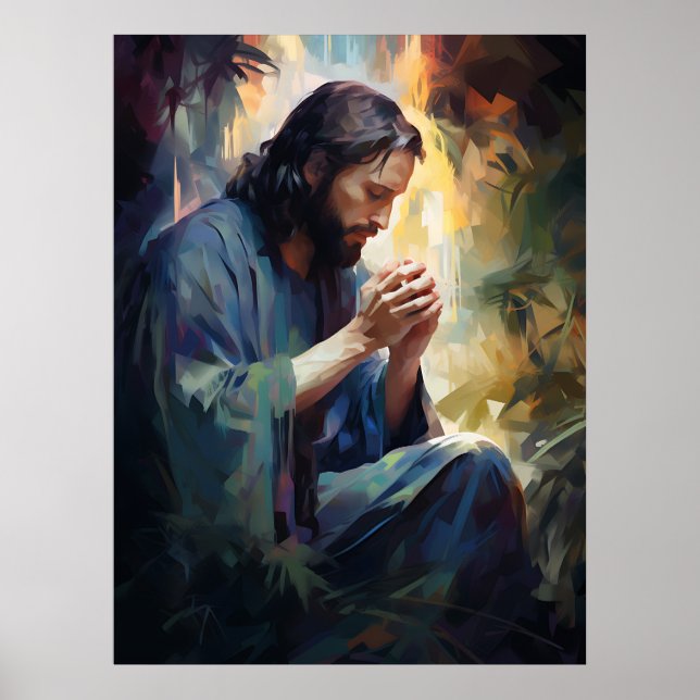 Poster de Jésus priant (Devant)