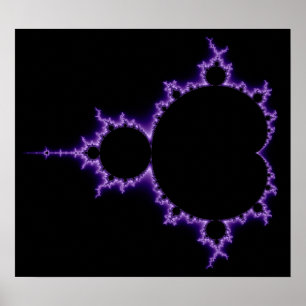 Poster de jeu de mandelbrot électrique