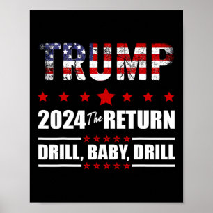 Poster De Juillet Trump 2024 Drill Ba