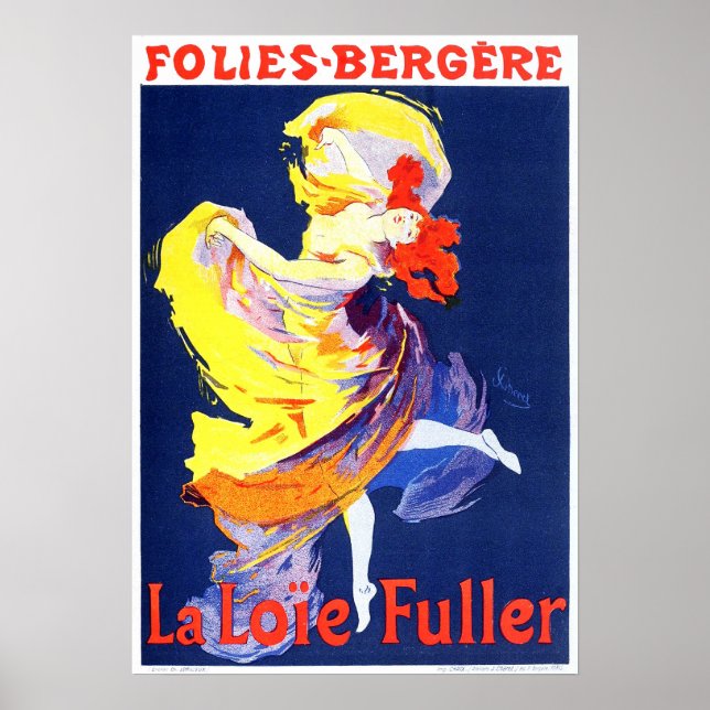 Poster de Jules Cheret Folies Bergere (Devant)