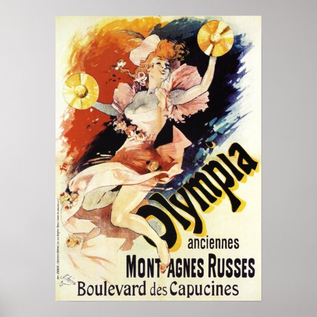 Poster de Jules Cheret Olympia (Devant)