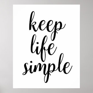 Poster de Keep Life Simple