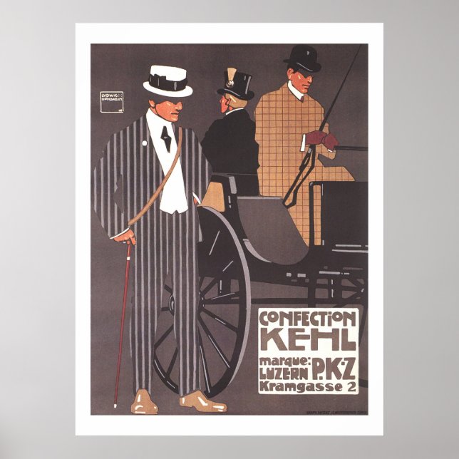 Poster de Kehl PKZ Ludwig Hohlwein (Devant)