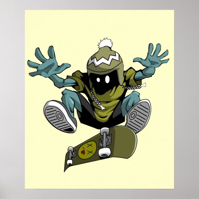 Poster de kickflip (Devant)