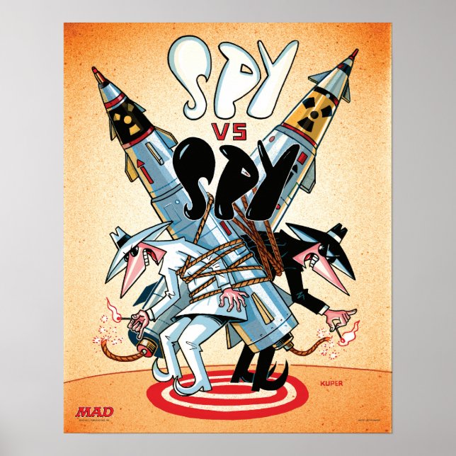 Poster de l’espion contre l’espion de MAD (Devant)