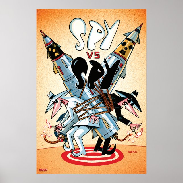 Poster de l’espion contre l’espion de MAD (Devant)