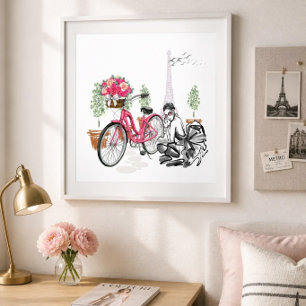 Poster de la balade à vélo à Paris