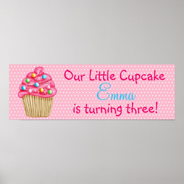 Poster de la bannière Sweet Cupcake (Devant)