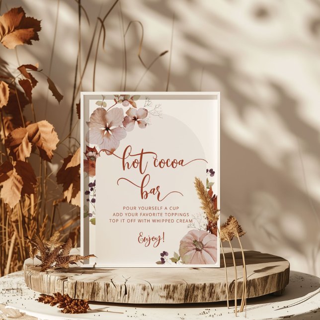 Poster de la barre de cacao chaud de la chute rust (Créateur téléchargé)