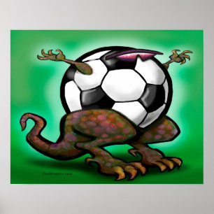 Poster de la bête de football