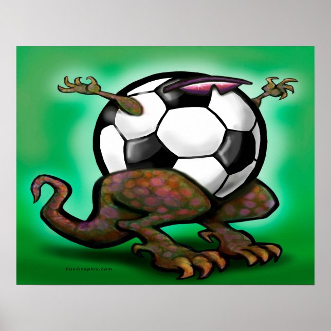 Poster de la bête de football (Devant)