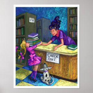 Poster de la bibliothèque Check Out
