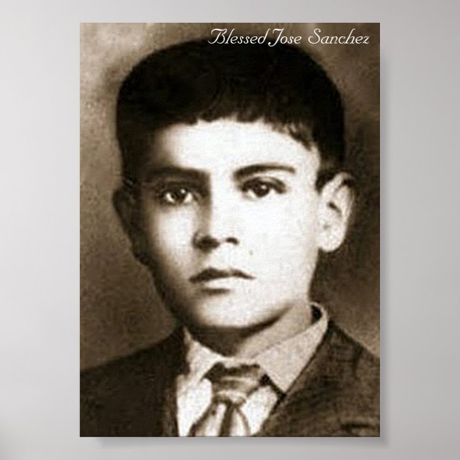 Poster de la bienheureuse José Sanchez (Devant)