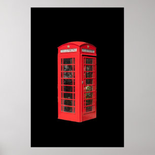 POSTER DE LA BOÎTE TÉLÉPHONIQUE ROUGE