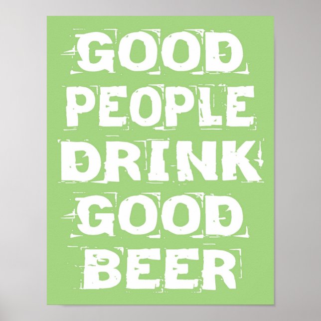 Poster de la bonne bière (Devant)