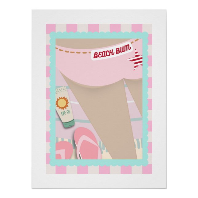 Poster de la bordure de plage 2 (Devant)