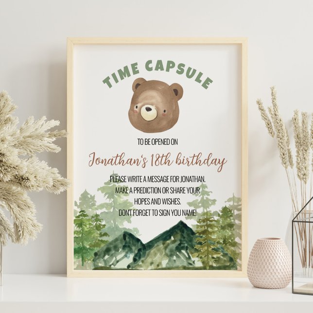 Poster de la capsule de l'ours de bois vert (Créateur téléchargé)