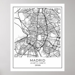 Poster de la Carte Blanche de Madrid - Décor Art D