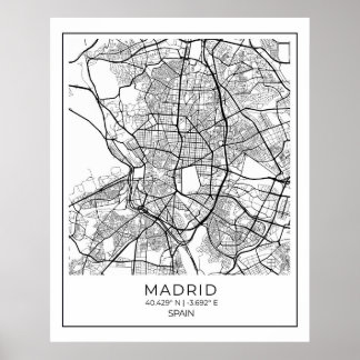 Poster de la Carte Blanche de Madrid - Décor Art D