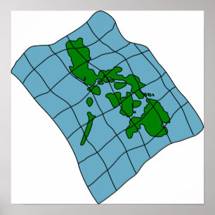 Poster de la carte des Philippines