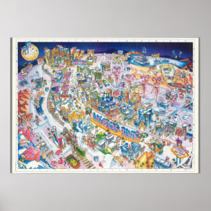 Poster de la carte Las Vegas