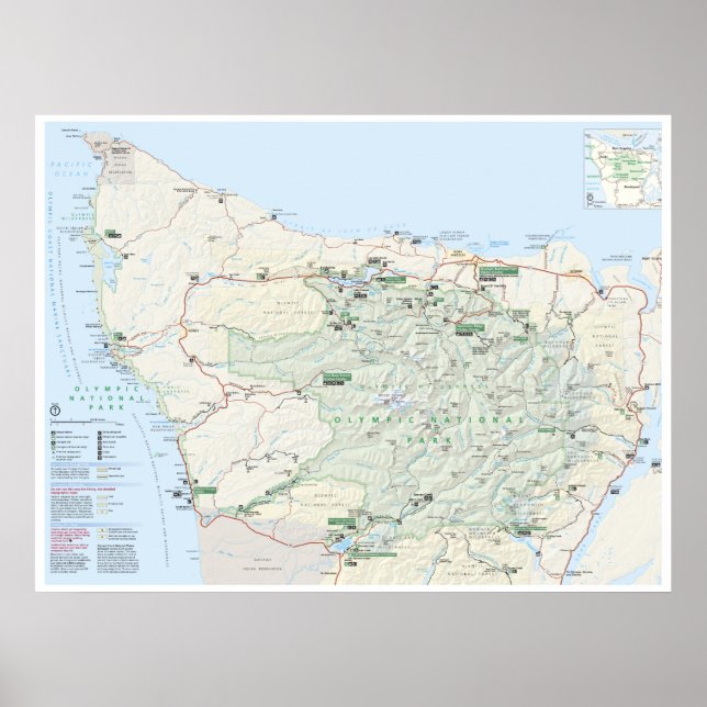poster de la carte olympique (Devant)