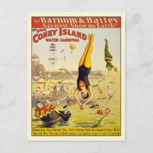 Poster de la carte postale du Carnaval de Coney Is