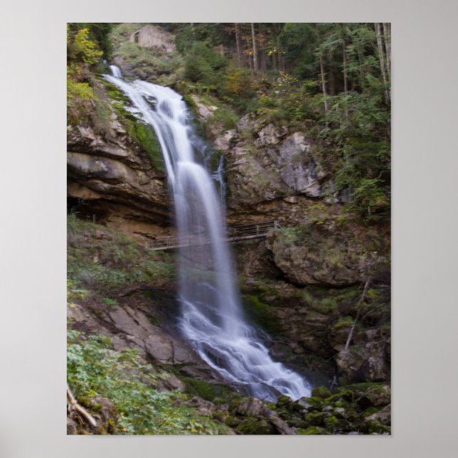 Poster de la cascade sauvage (Matte) (Devant)
