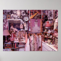 Poster de la chambre à coucher rose