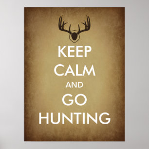 Poster de la chasse au calme et au repos