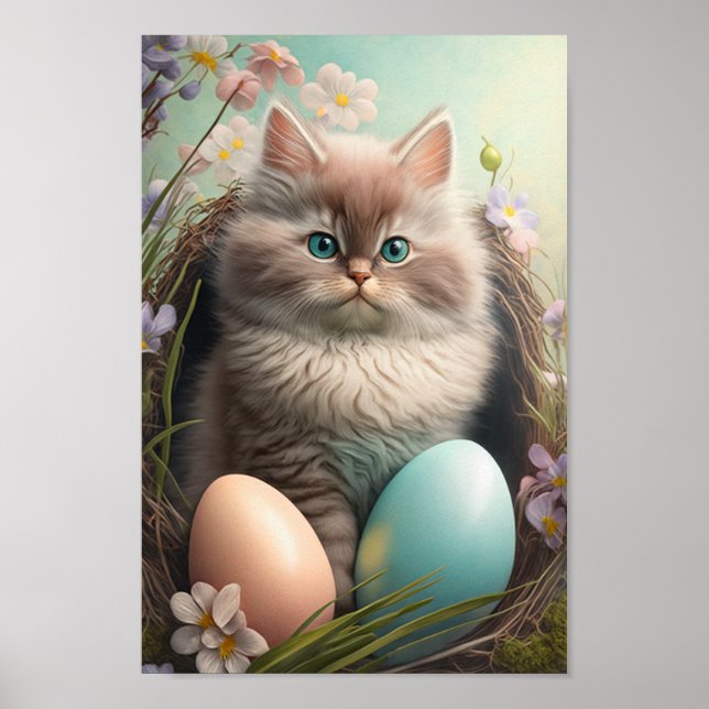 Poster de la chatte de Pâques (Devant)