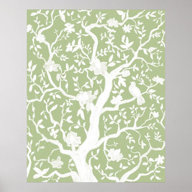 Poster de la Chinoiserie verte 24x30 pouces (Devant)