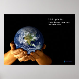Poster de la chiropratique de la Terre