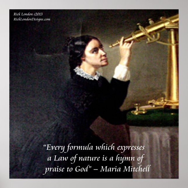 Poster de la citation célèbre "Nature/Dieu" Maria  (Devant)