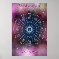 Poster de la citation de la roue Aquarius