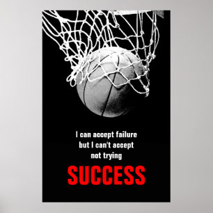 Poster de la citation de succès de détermination