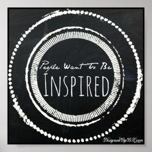 Poster de la citation "Les gens veulent s'inspirer
