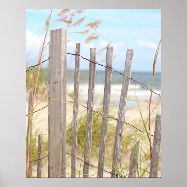Poster de la clôture de plage (Devant)