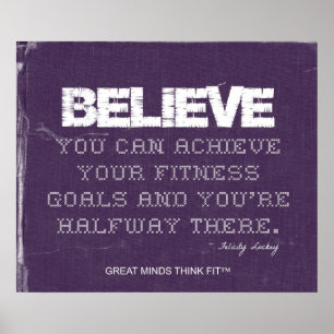 Poster de la condition physique de Purple Denim Be