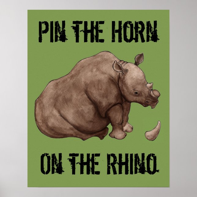 Poster de la Corne sur le Rhino (Devant)