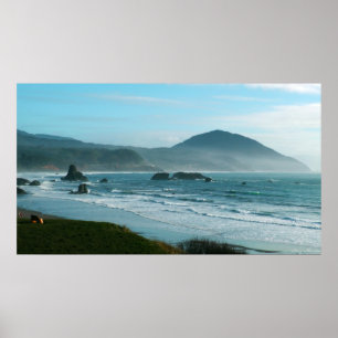 Poster de la côte de l'Oregon