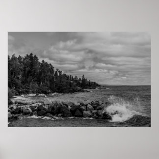 Poster de la côte du lac Supérieur