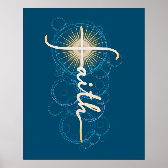 Poster de la Croix de la foi dorée (Devant)