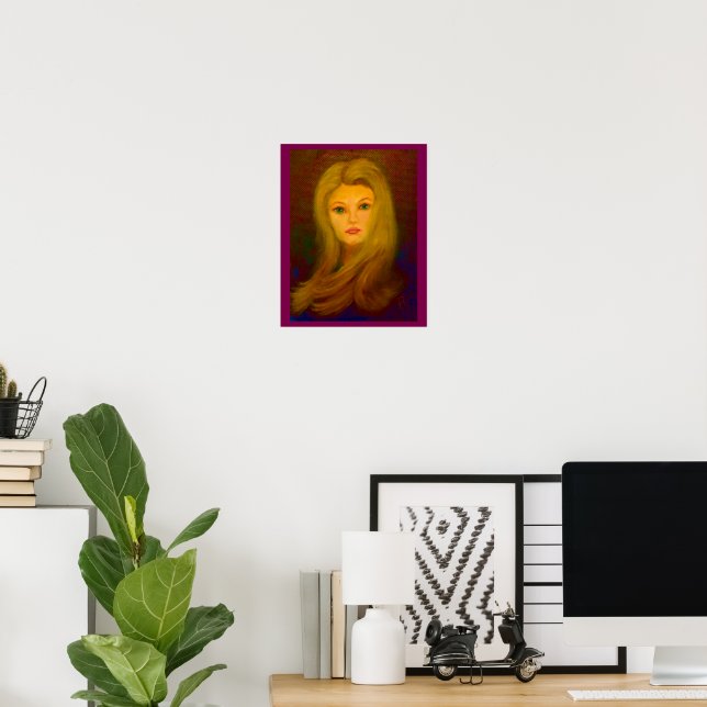 Poster de la dame blonde (Bureau à domicile)