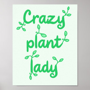Poster de la dame Plante folle