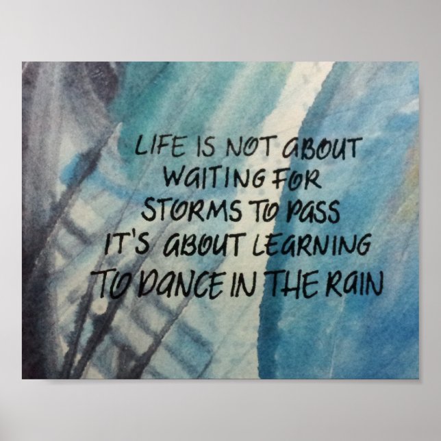 Poster de la danse dans la pluie (Devant)