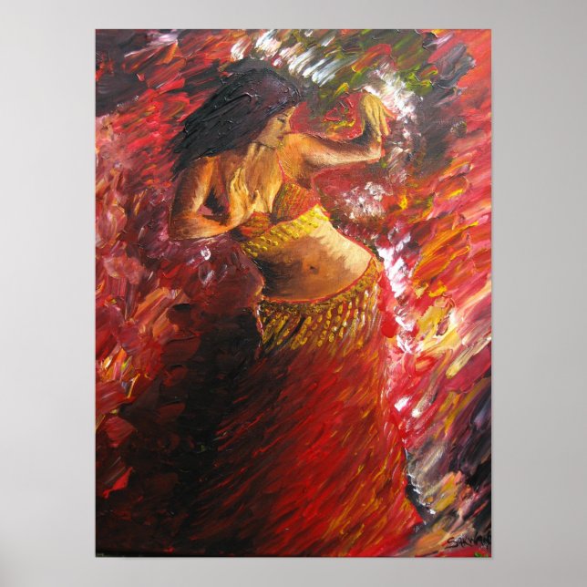 Poster de la danseuse du ventre (Devant)