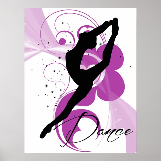 Poster de la danseuse Silhouette (Devant)