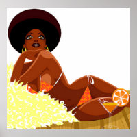 Poster de la déesse Afro