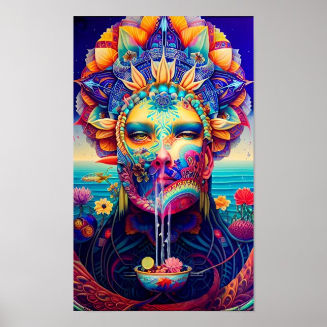 Poster de la déesse Aquarius (Devant)